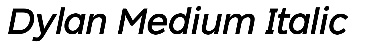 Dylan Medium Italic